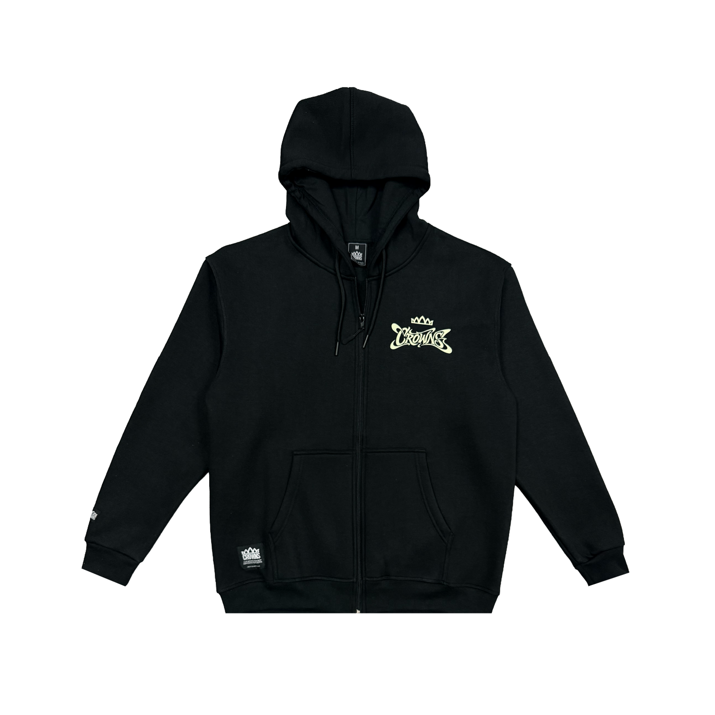 Sunset Summer  Zip-Up Hoodie - Black