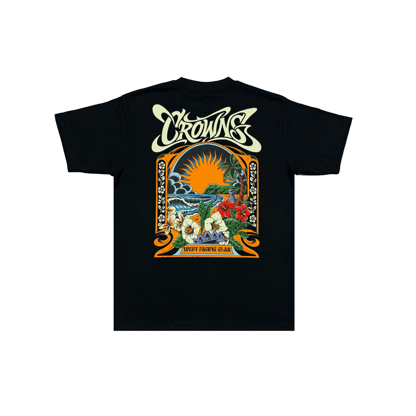 Sunset Summer Tee- Black