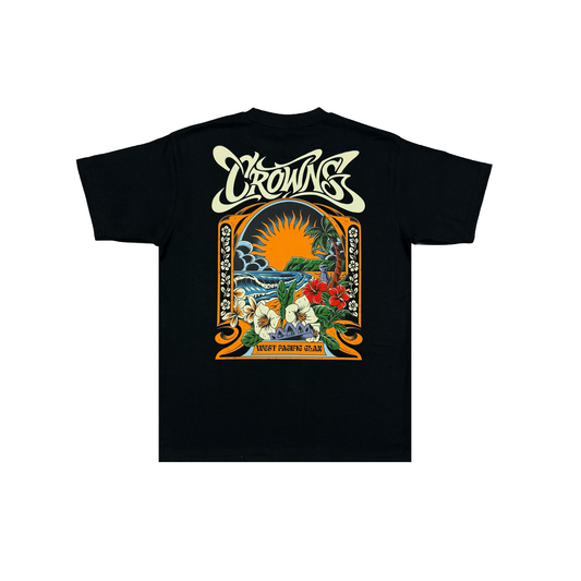 Sunset Summer Tee- Black