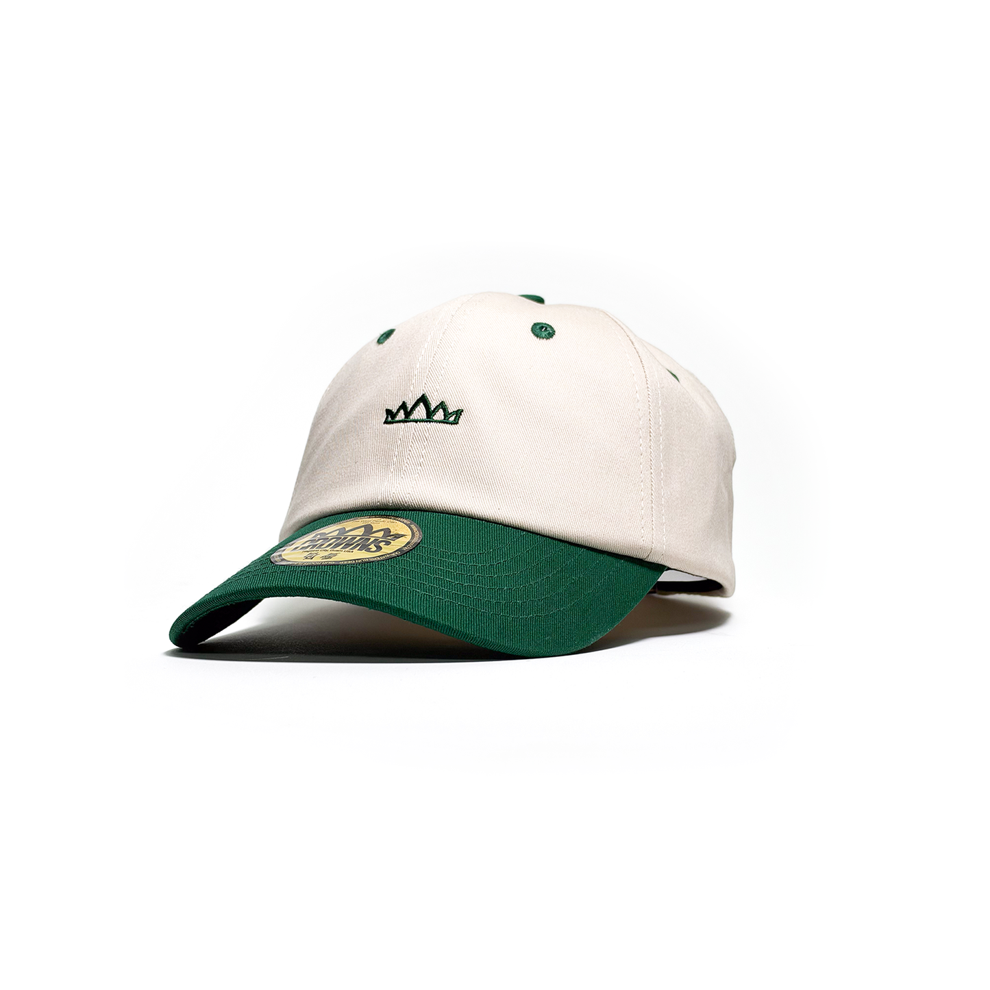 Solo Logo Dad Hat - Turtle (Green w/ Cream)