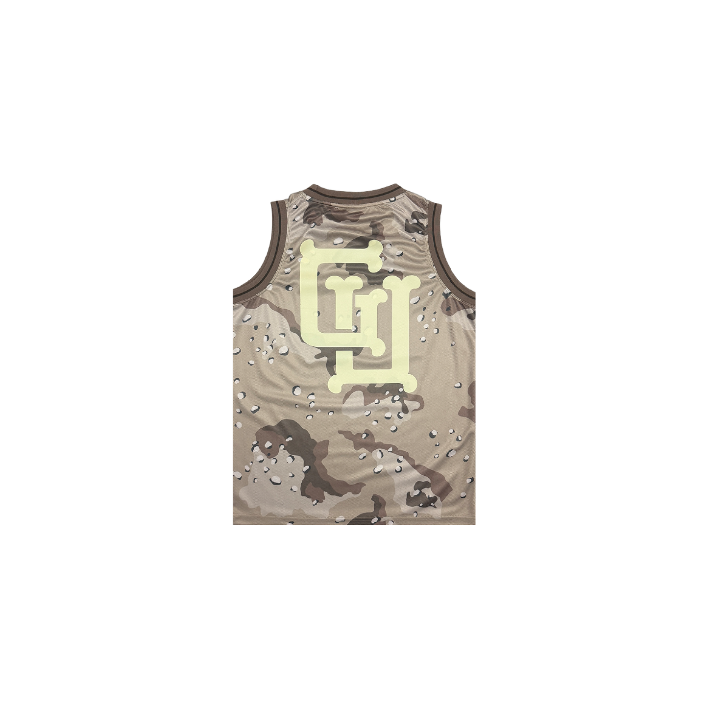 Gothic Logo Jersey Tank - Desert Camo