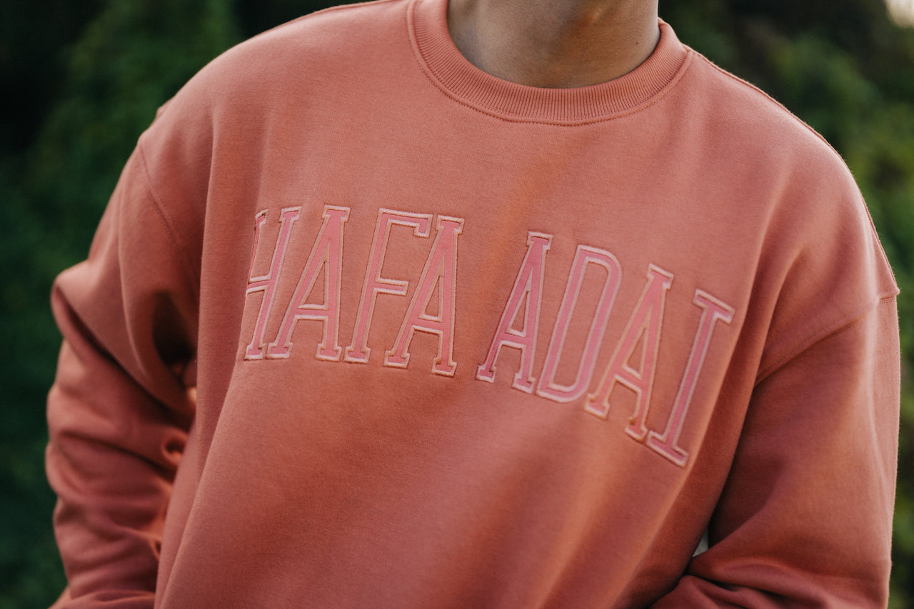 Hafa Adai Crewneck - Peach