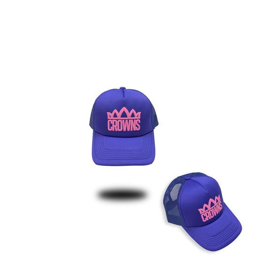 Standard Logo Trucker Hat- Majesty ( Pink on Purple)