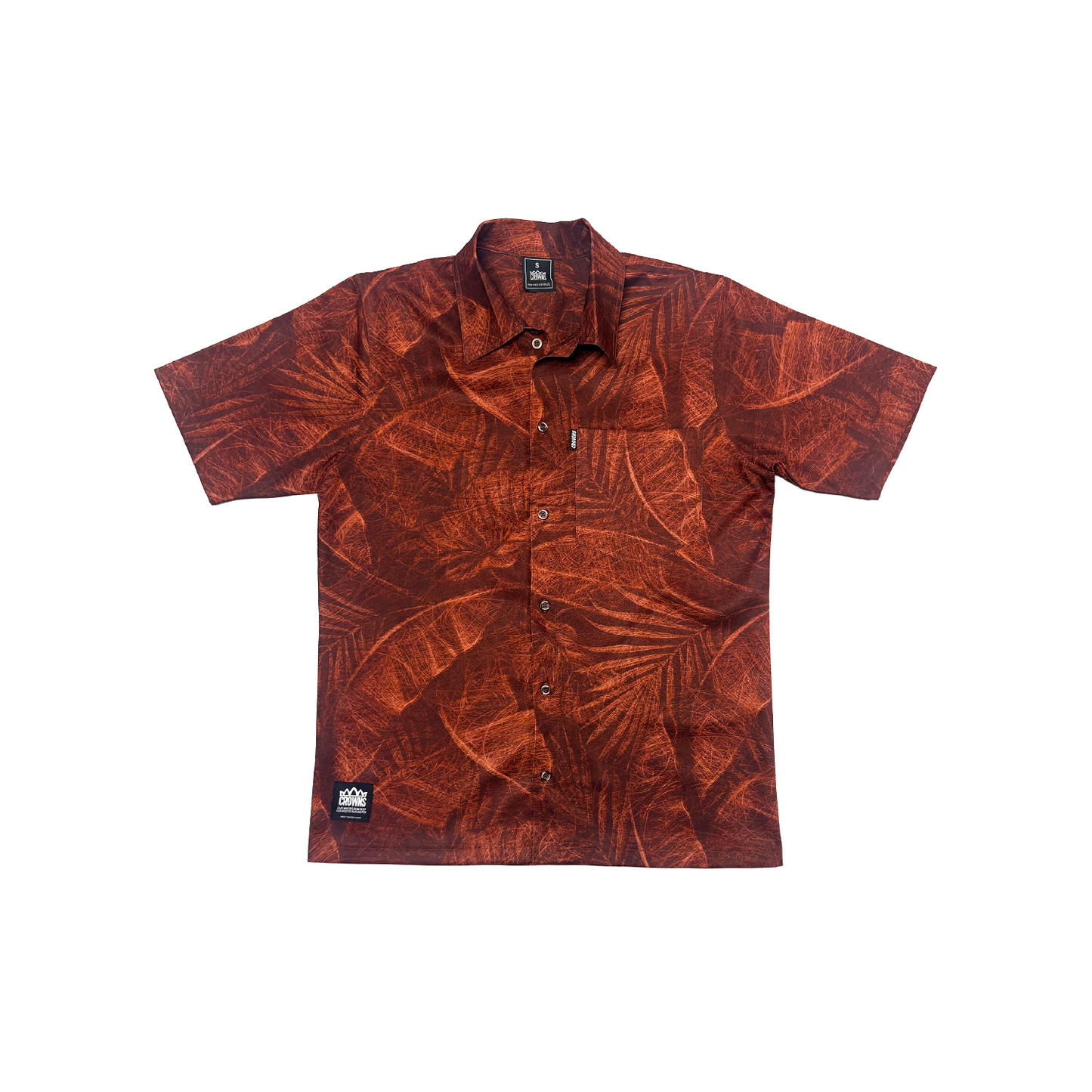 P.B.T Culture Button Up Shirt - Black Tea