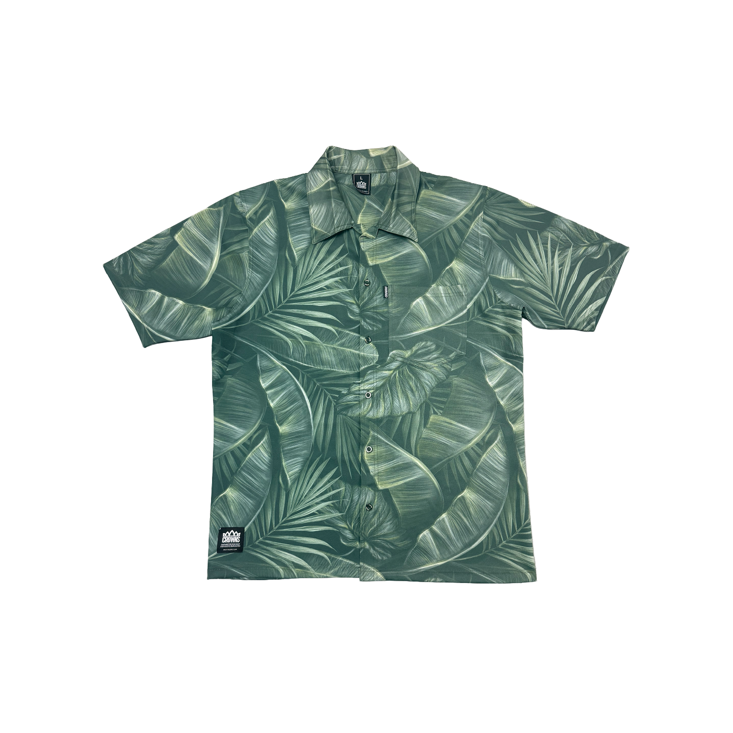 P.B.T Culture Button Up Shirt - Mossy Green