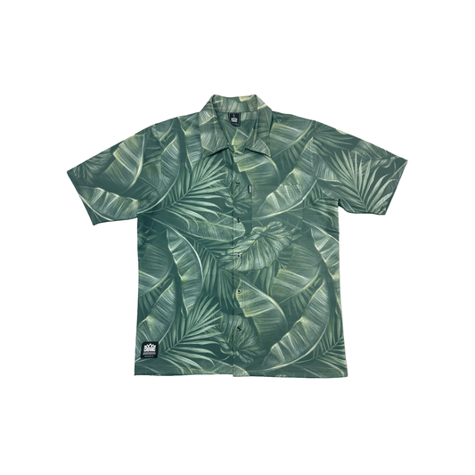P.B.T Culture Button Up Shirt - Mossy Green
