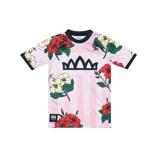 Solo Logo Kid's Soccer Jersey - Bloomcore on Millenial Pink