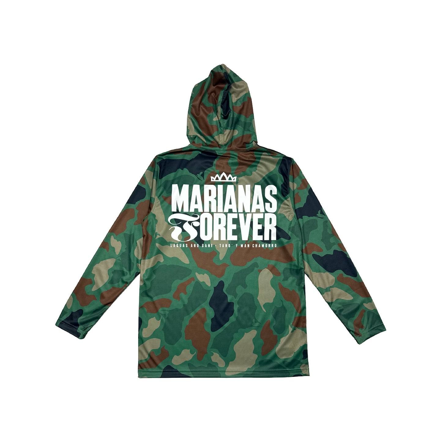 Marianas Forever L/S Drifit Hoodie- Marianas Camo