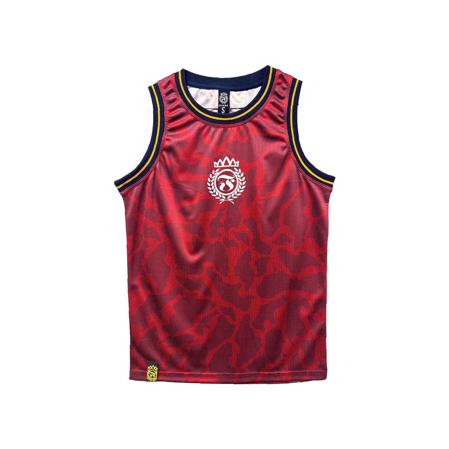Crowned Laurel Mesh Tank - Marianas Red Camo