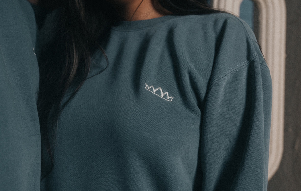 Premium Logo Crewneck - Slate Blue