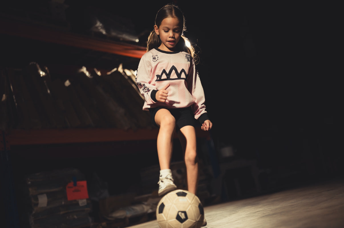 Inter Miami Youth Mesh FC Long-sleeve Soccer Jersey - Pink