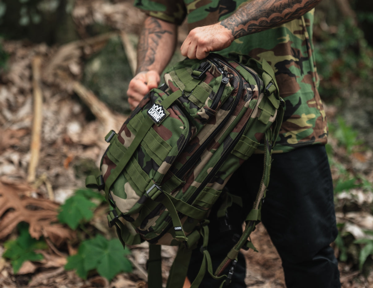 Tactical BackPack -Woodland Camo