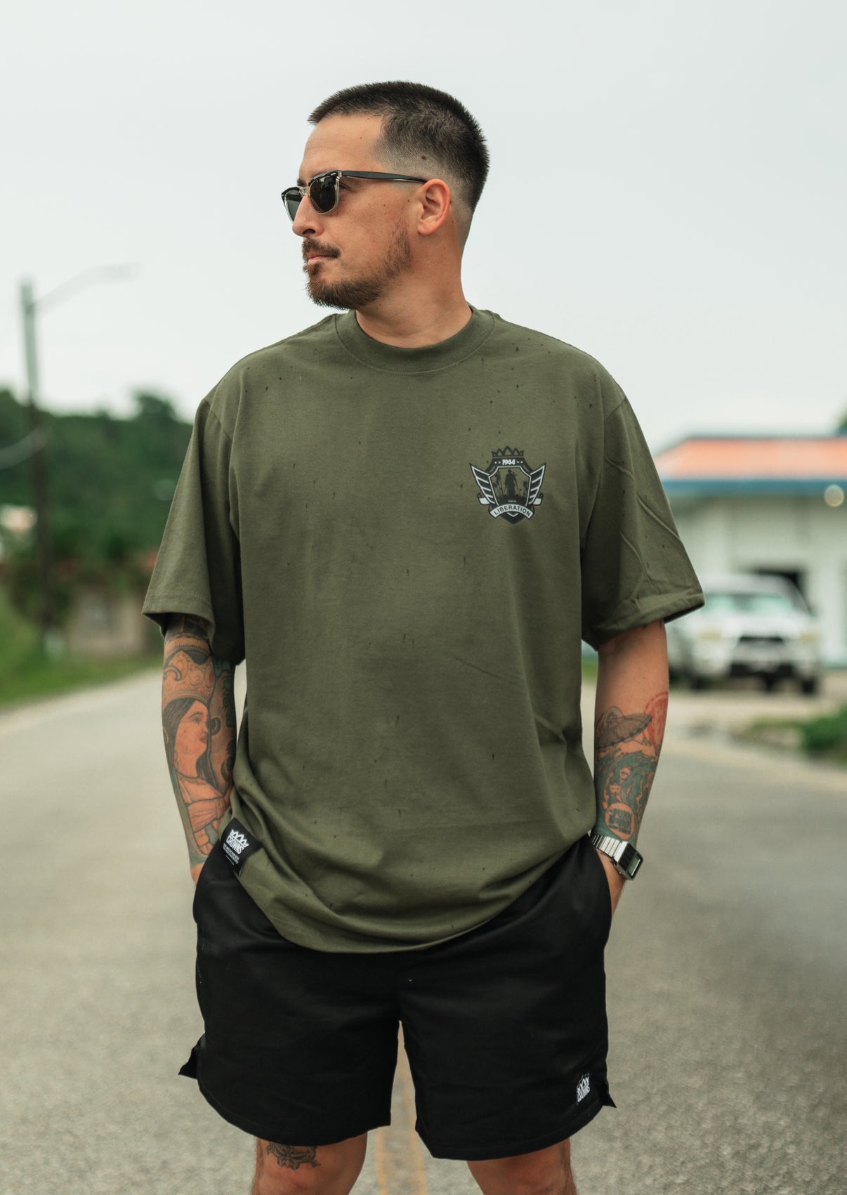 Liberated Seal Tee - Olive