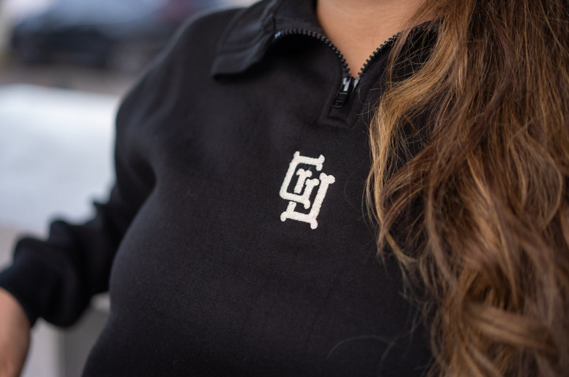 GU Bones Fleece 1/4 Zip- Black Coal