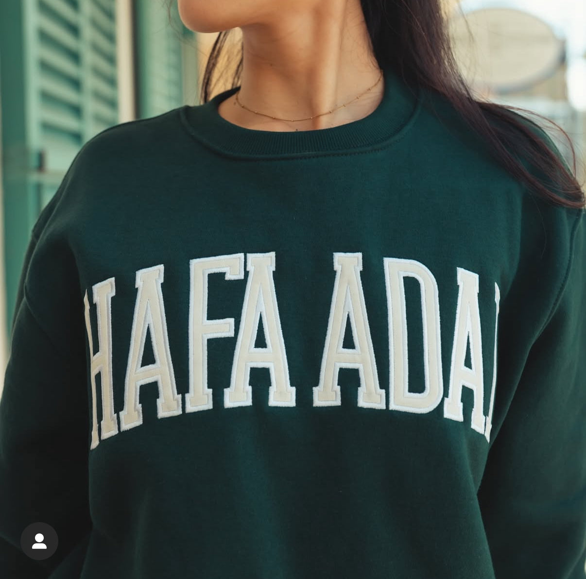 Hafa Adai Fleece Crewneck - Spruce