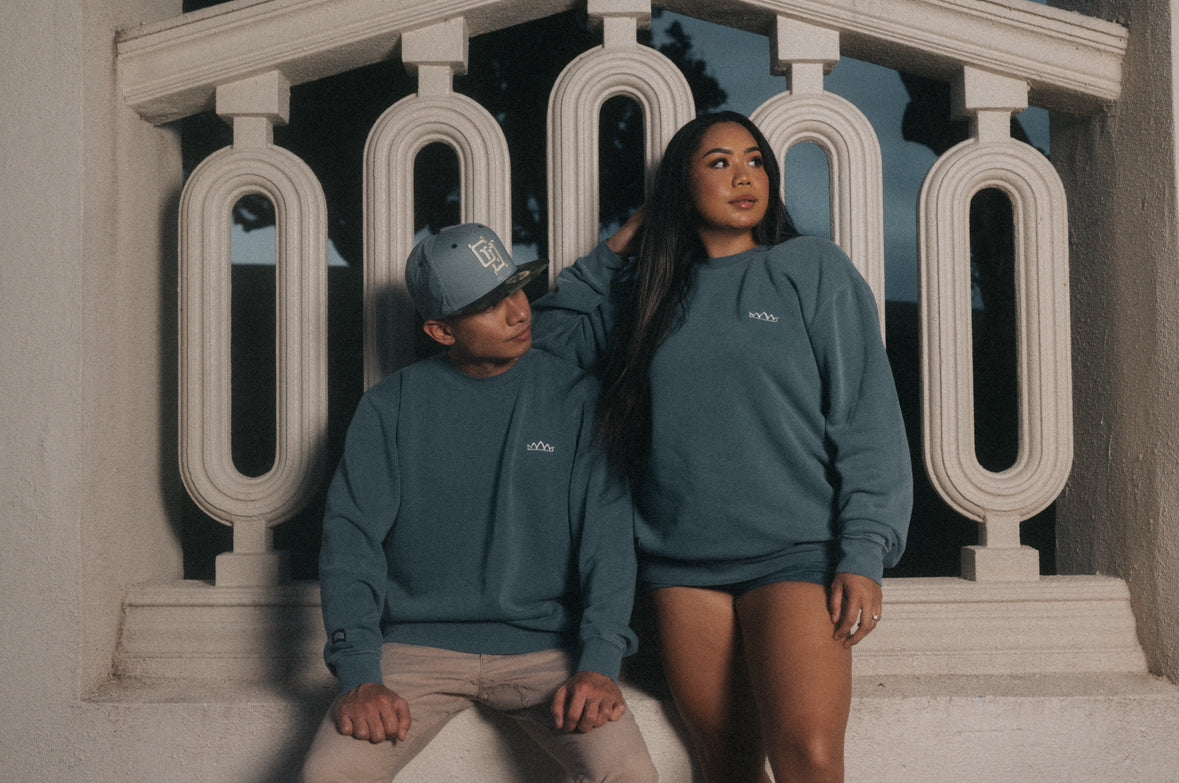 Premium Logo Crewneck - Slate Blue