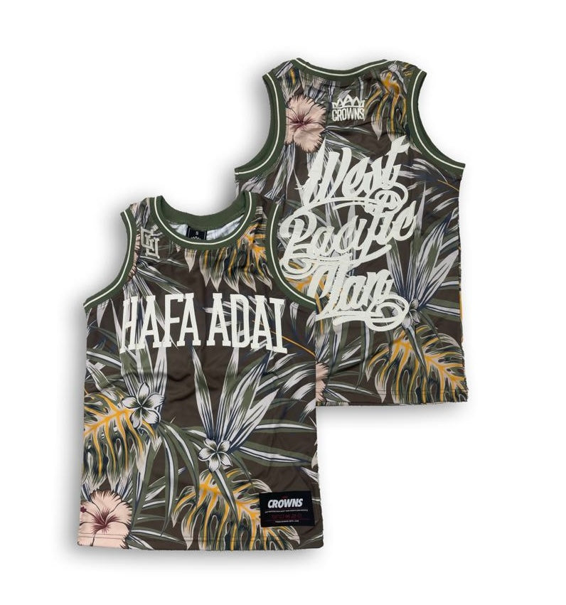 Hafa Adai Mesh Tank - Dark Tropical Bark