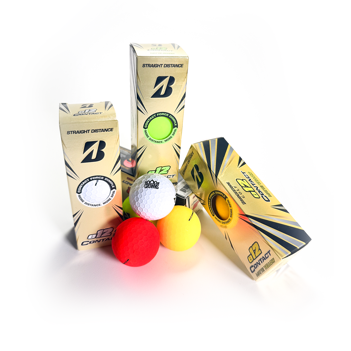 Standard Logo Golf Balls - Lime Green