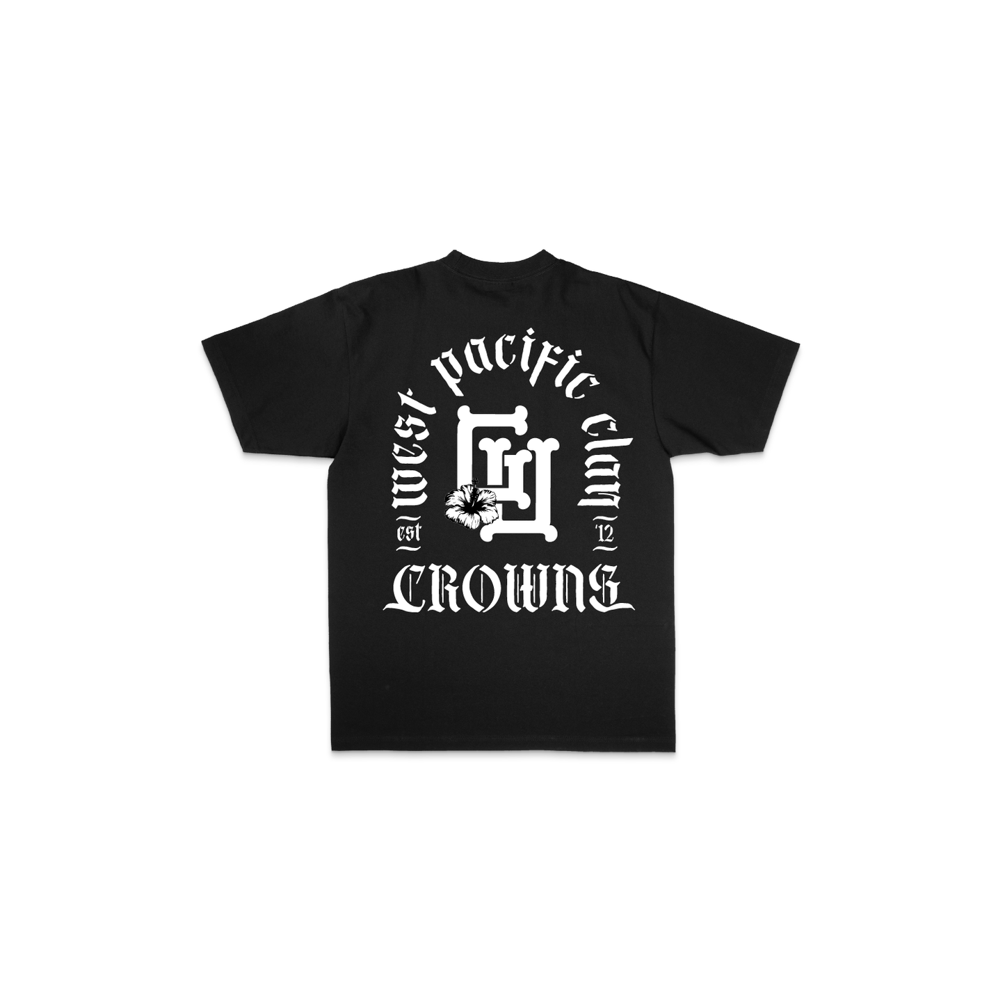 WPC Arc Tee -  White on Black