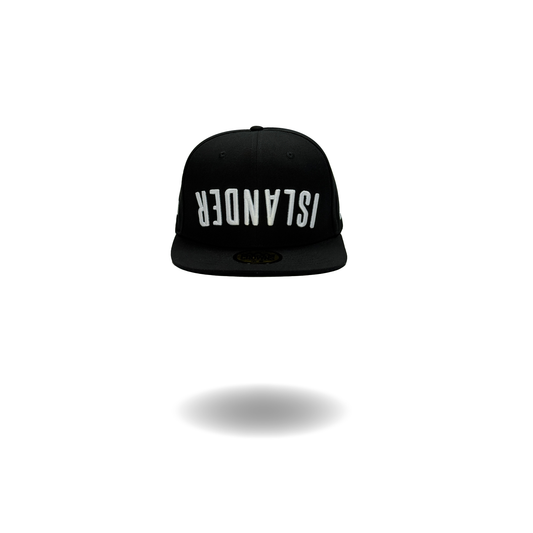 Islander Classic Snapback - White on Black