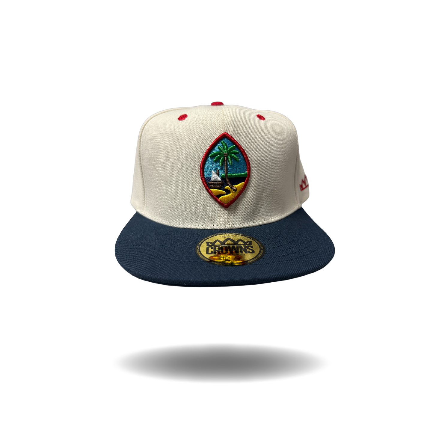 GU Seal Snapback - Cream w/ Navy Brim