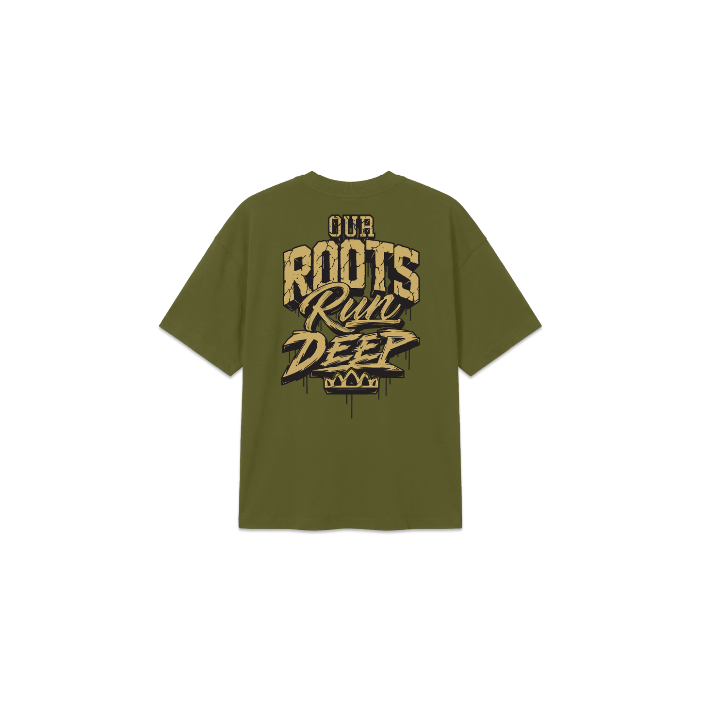 Roots 3D Tee - Olive