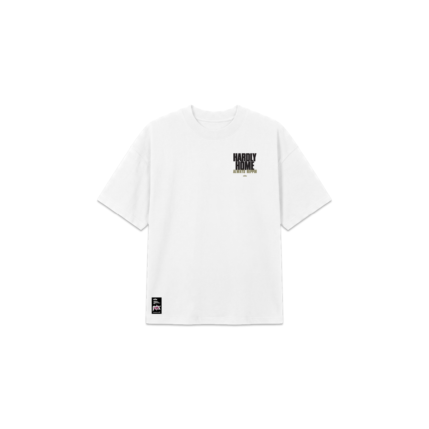 Hardly Home Statement Tee-  White
