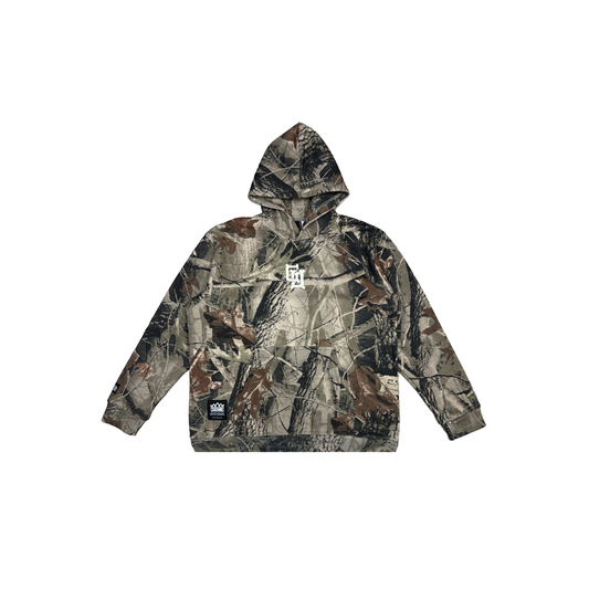 GU Bones Kids Pullover Fleece Hoodie- Deep Fall Camo