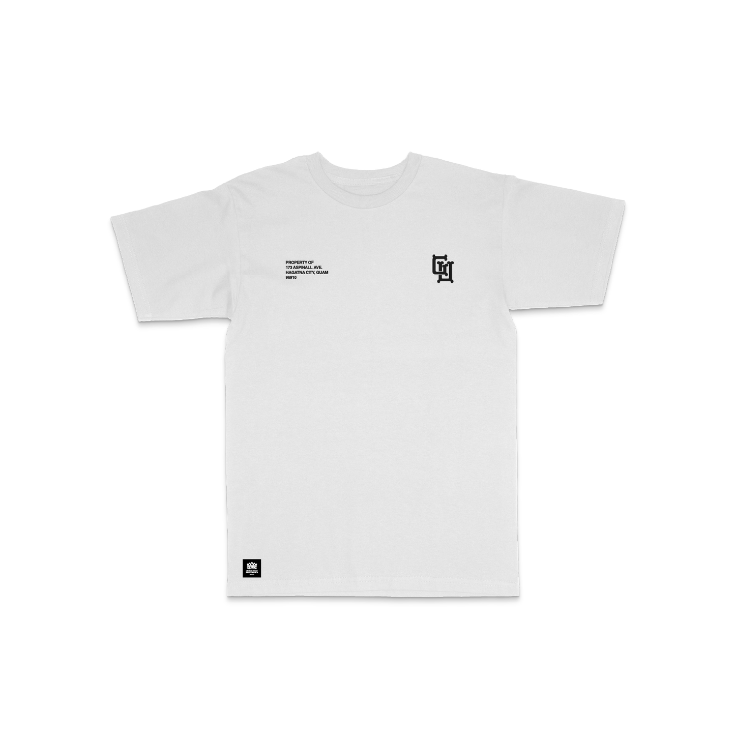 GU Bones Logo Tee - Black on White