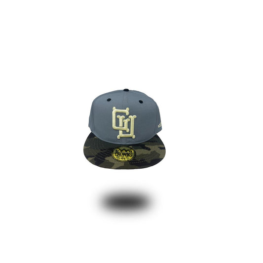 GU Bones Snapback - Slate Blue w/ Camo Brim