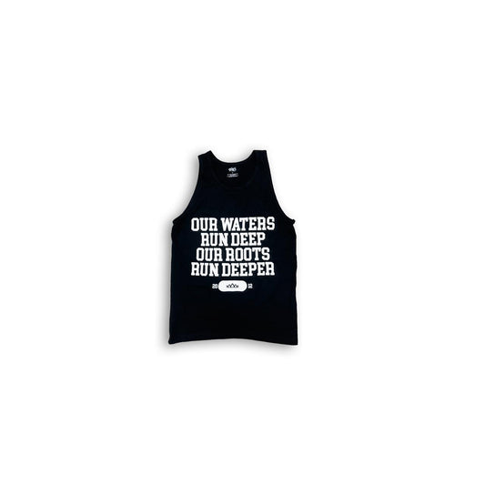 Deeper Roots Motto Tank- (Black)