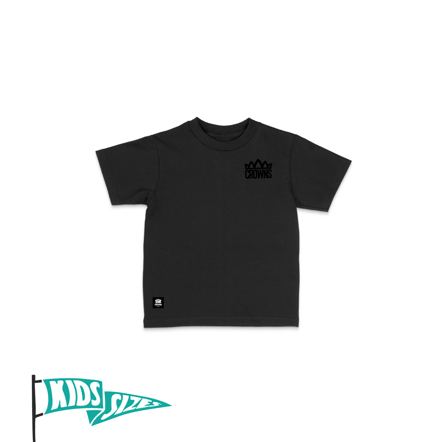 Standard Logo Youth Tee -  Black w/ Black