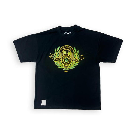 Crowns Crest Tee - Jungle Fever on Black