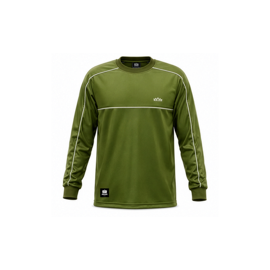 Solo Logo LongSleeve Drifit - Olive w/ 3M