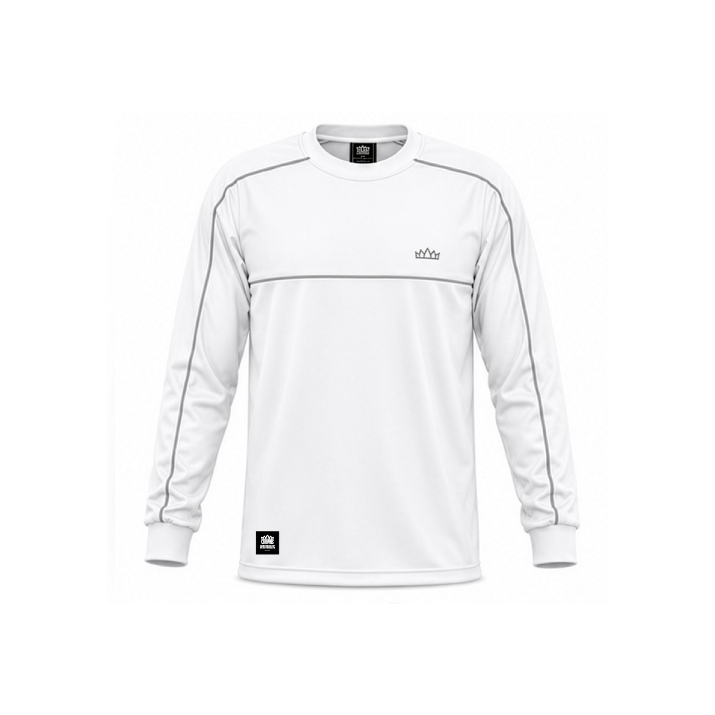Solo Logo LongSleeve Drifit - White w/ 3M