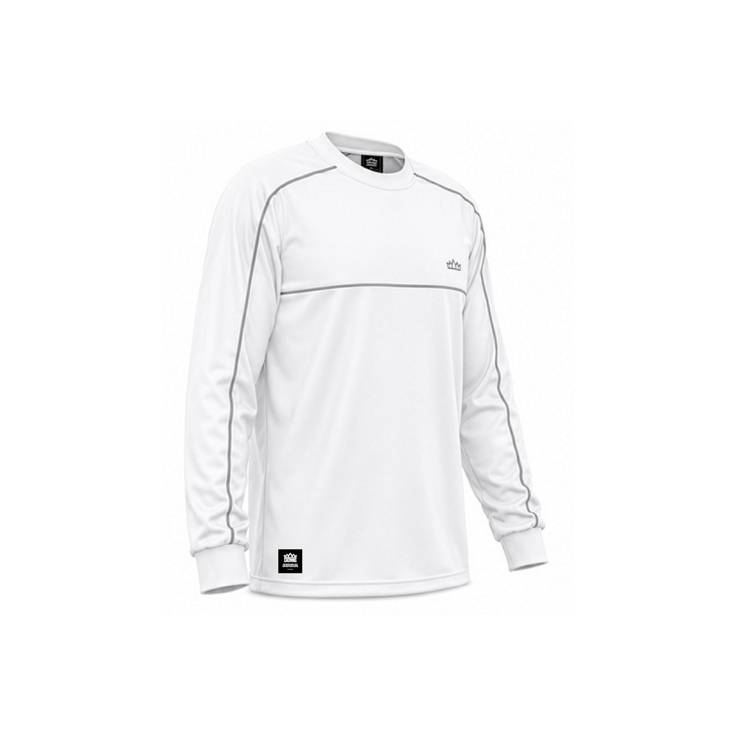 Solo Logo LongSleeve Drifit - White w/ 3M