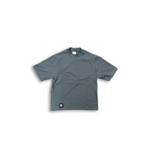 Premium Logo Oversized Tee - Slate Blue