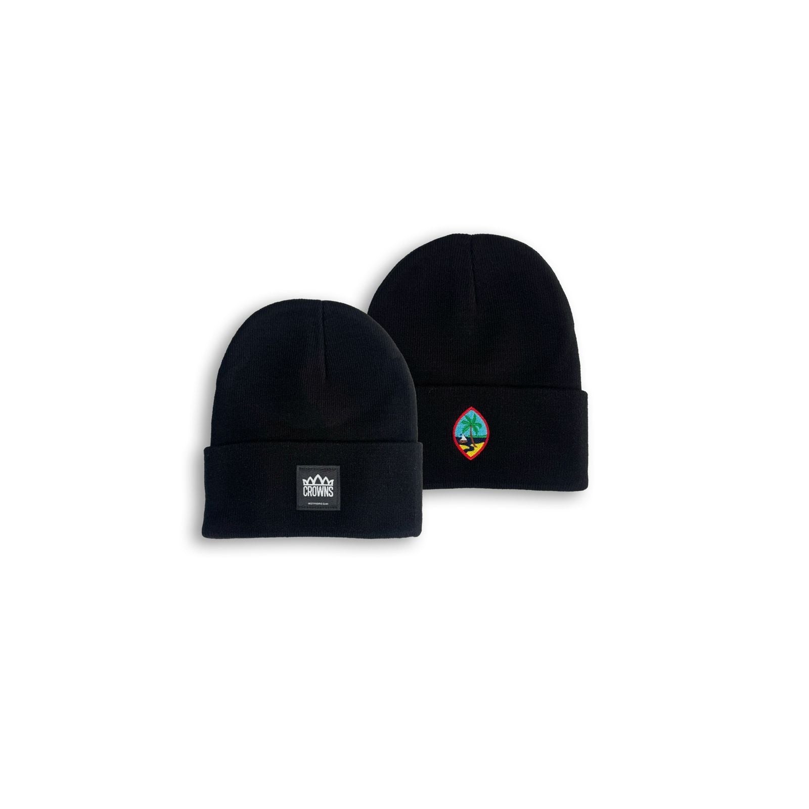 Logo Patch w/ GU Seal Beanie- Black – Crowns Guam