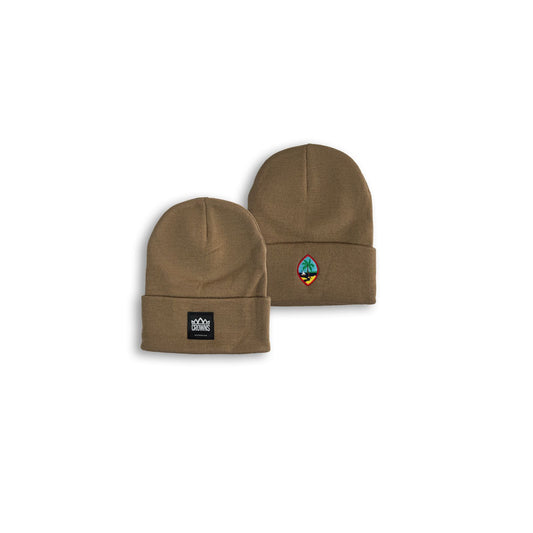 Logo Patch w/ GU Seal Beanie- Mocha