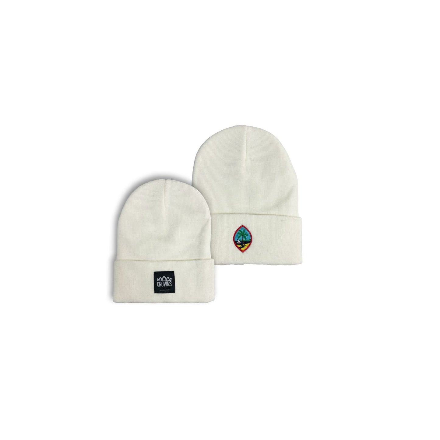 Logo Patch w/ GU Seal Beanie- Cream