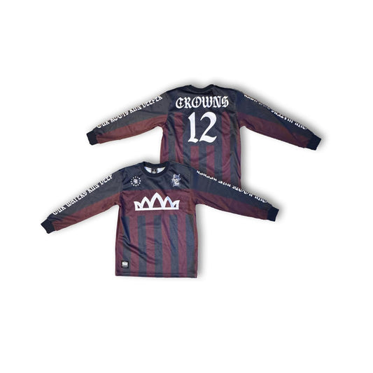 Collab Logo Mesh Soccer Jersey - Barcelona (Maroon and Navy)