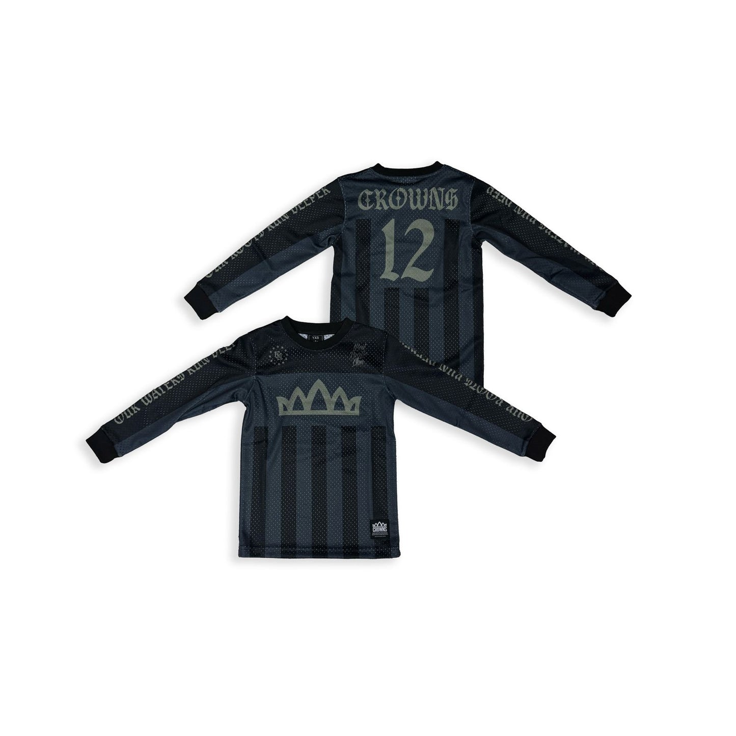 FC Mesh KidsSoccer Jersey - Manchester (Black and Grey)