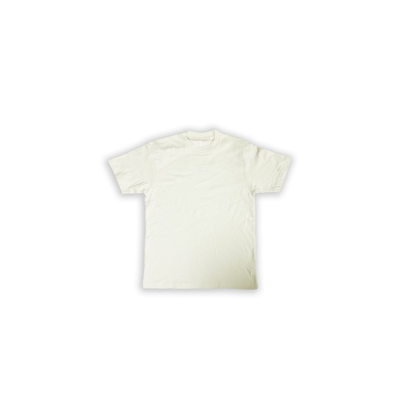 Premium Logo Tee - White on Cream