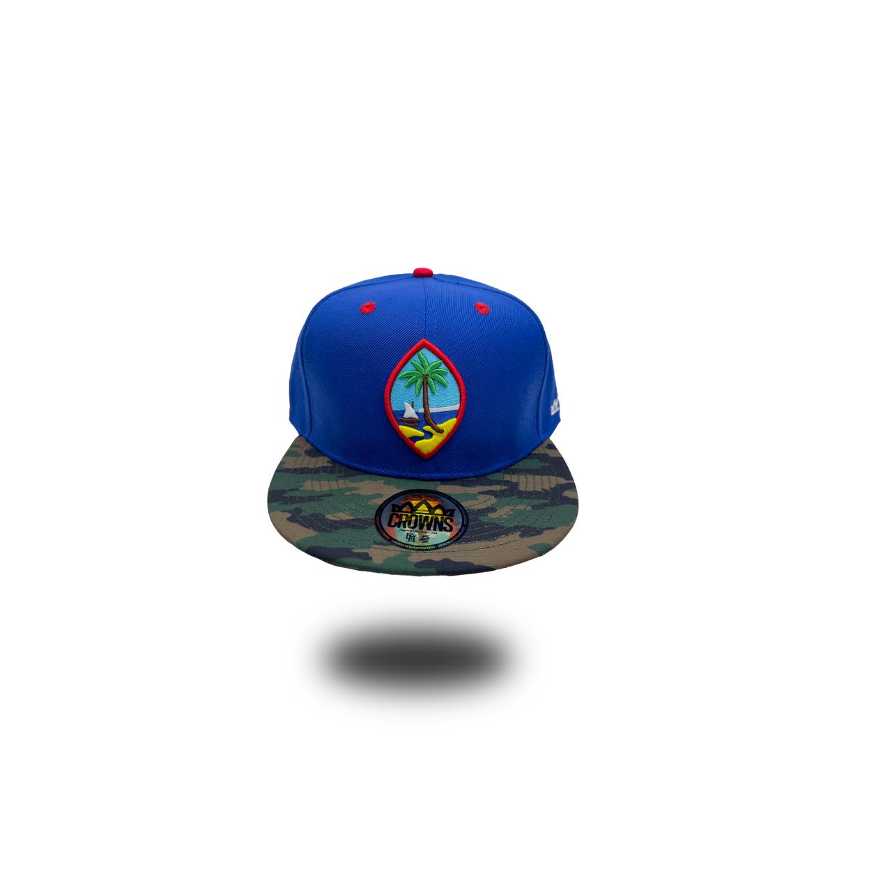 GU Seal Snapback- Blue w/ Camo Brim ( KIDS & ADULTS)