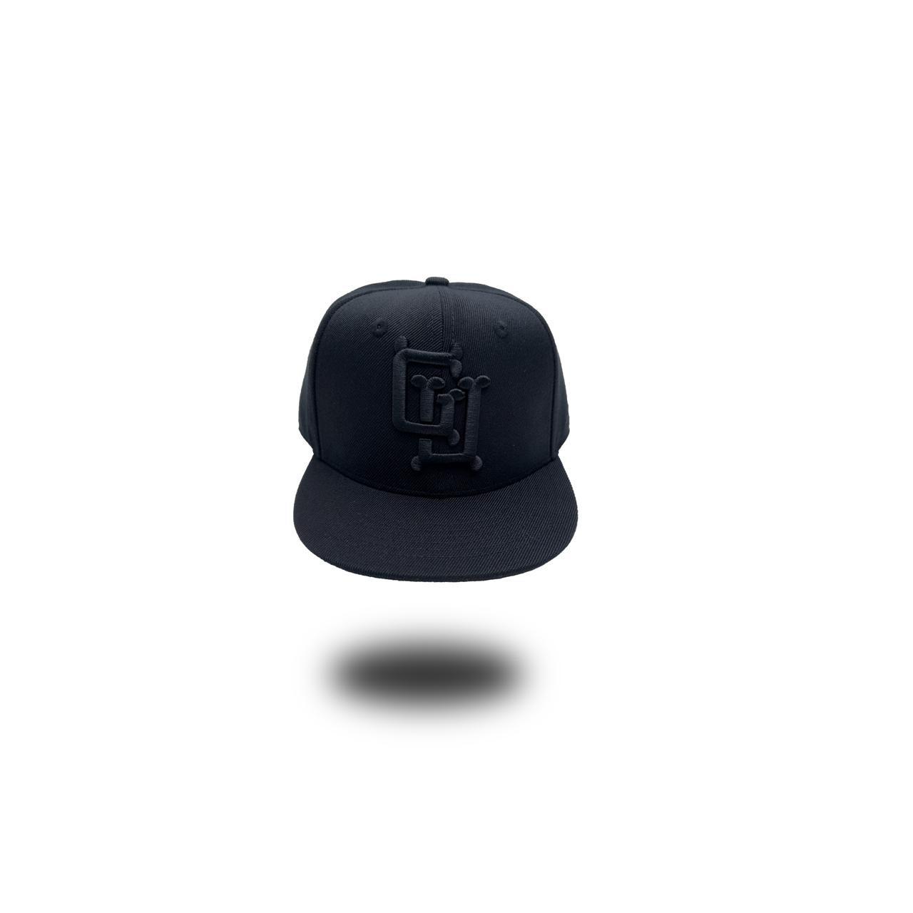 GU Bones Black on Black Snapback ( Adults & Kids)