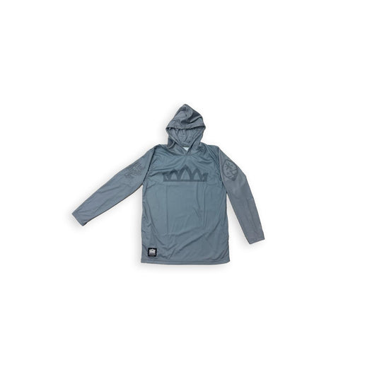 Standard Logo Kids Drifit Hoodie  - Wilted Grey