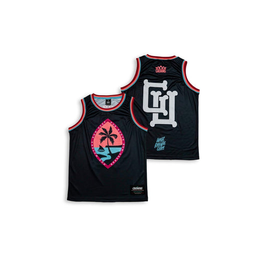 GU Seal Mesh Jersey Tank - Summer on Black