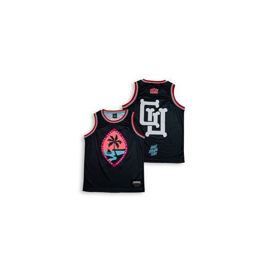 GU Seal Mesh Jersey Kid's Tank - Summer on Black