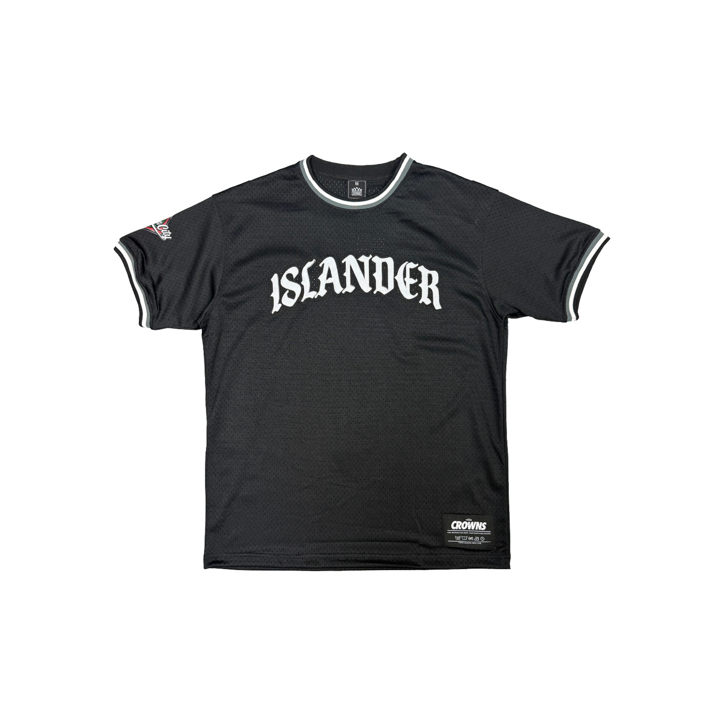 Islander Mesh Ball Jersey - Greyscale