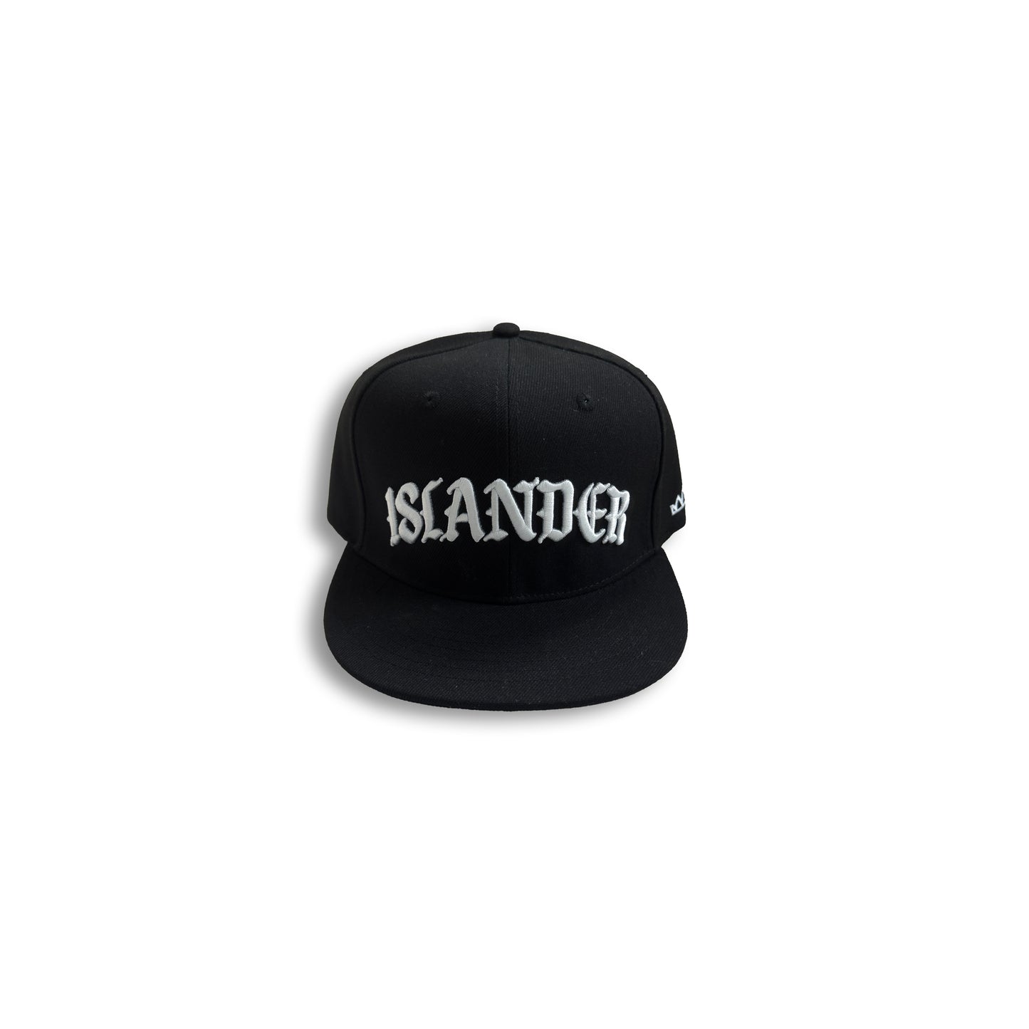 Islander SnapBack- White  on Black